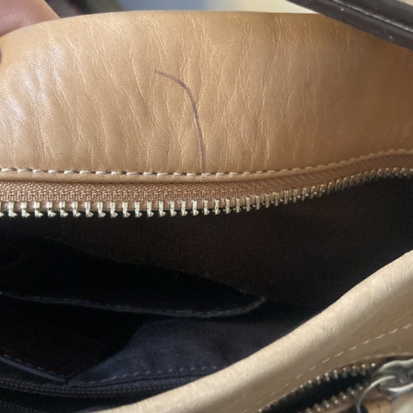 Vintage RARE Coach COWHIDE Elegant Tan Leather Shoulder Bag - Picture 5 of 7